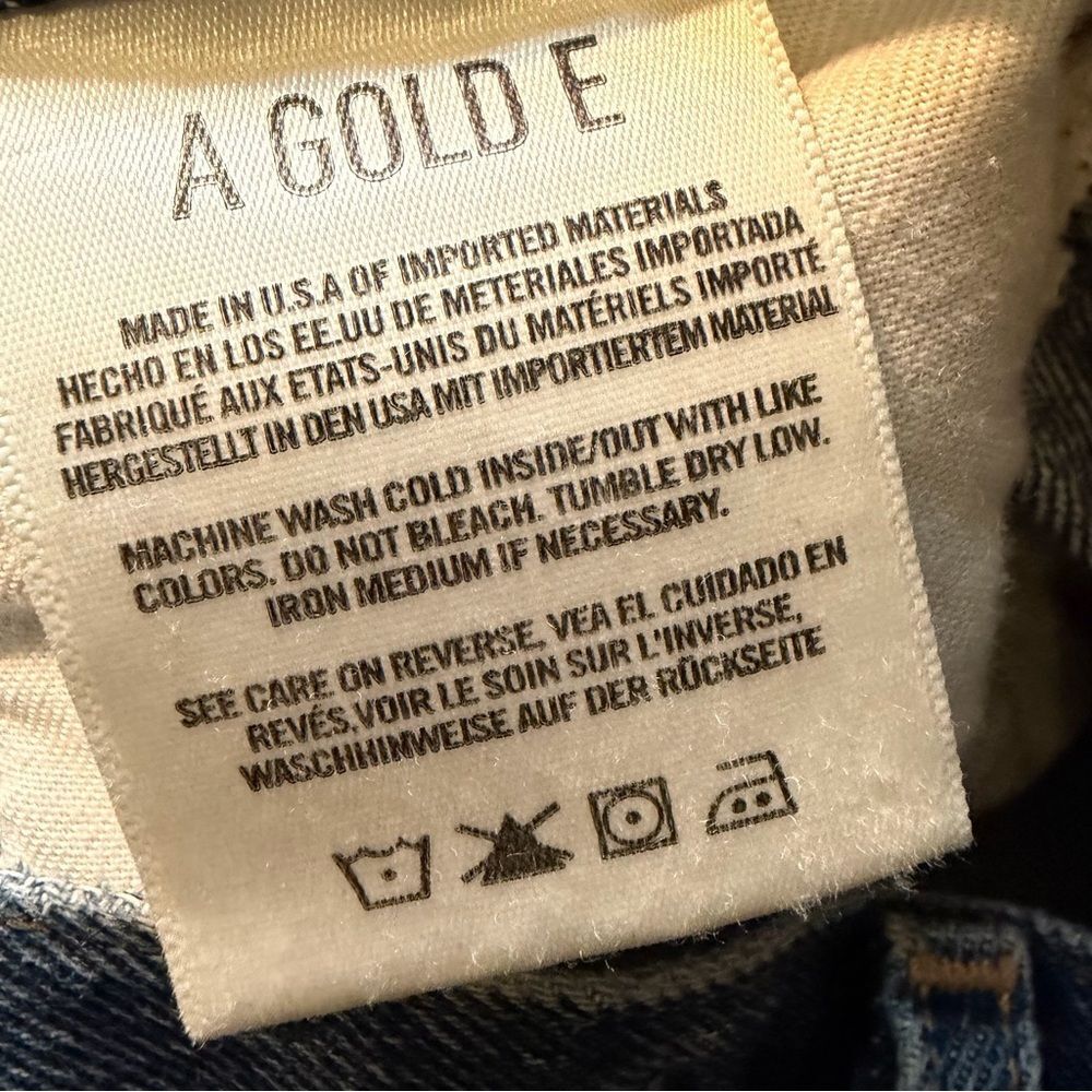 Agolde Pinch Waist High Rise 90s Loose Fit Psyche distressed straight jeans 25 - Picture 9 of 11